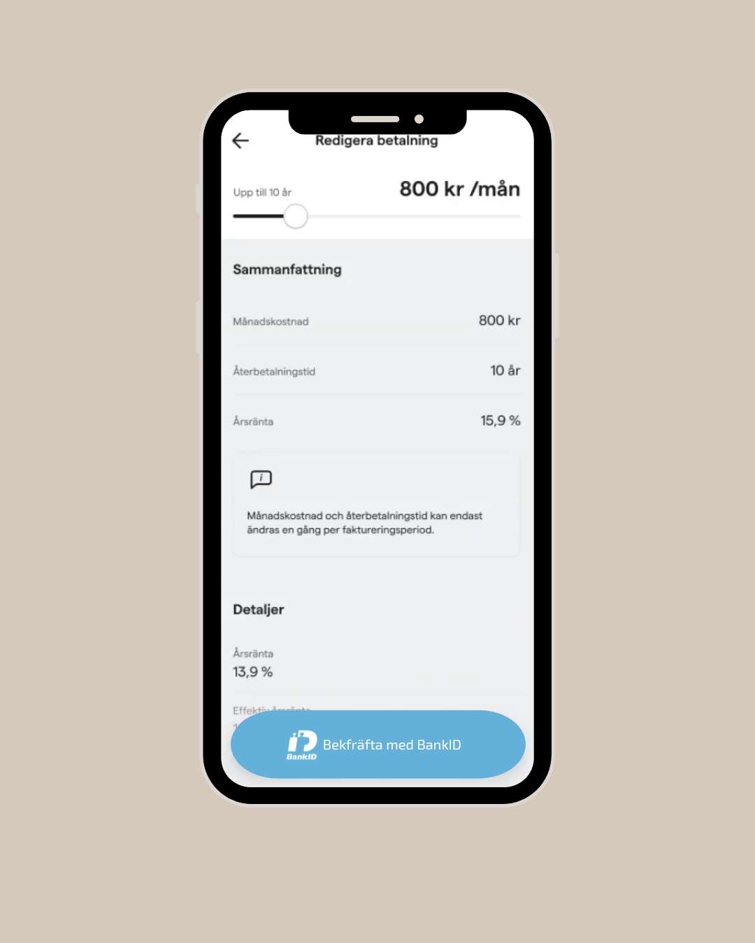 Återbetalning av smslån