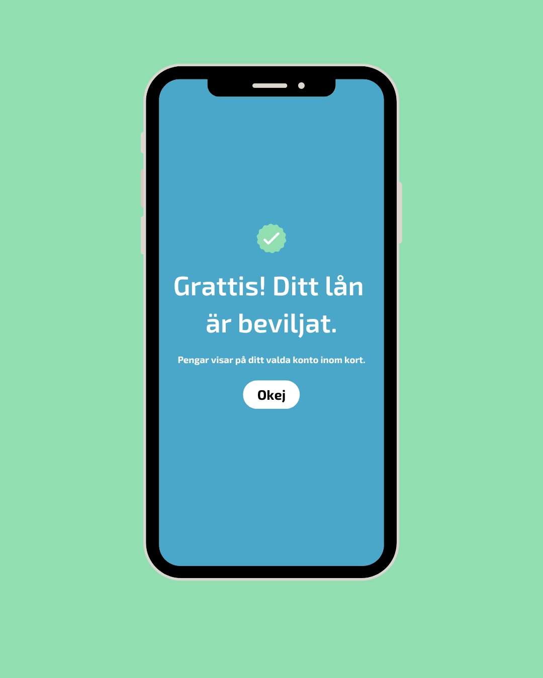 Pengar direkt på kontot
