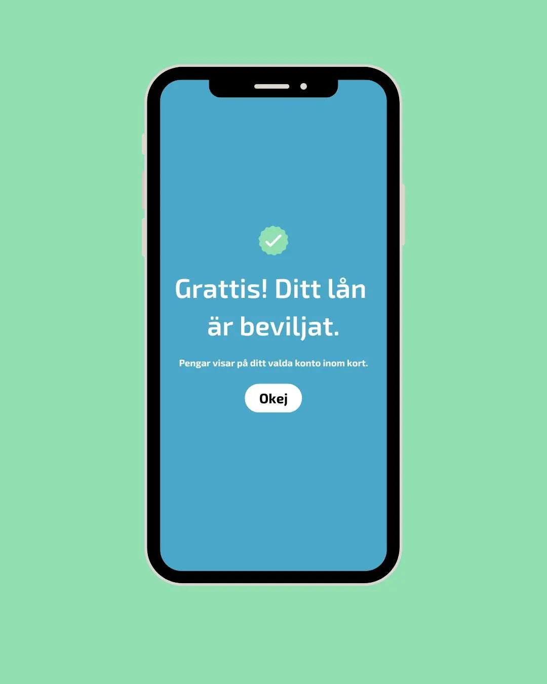 Pengar direkt på kontot
