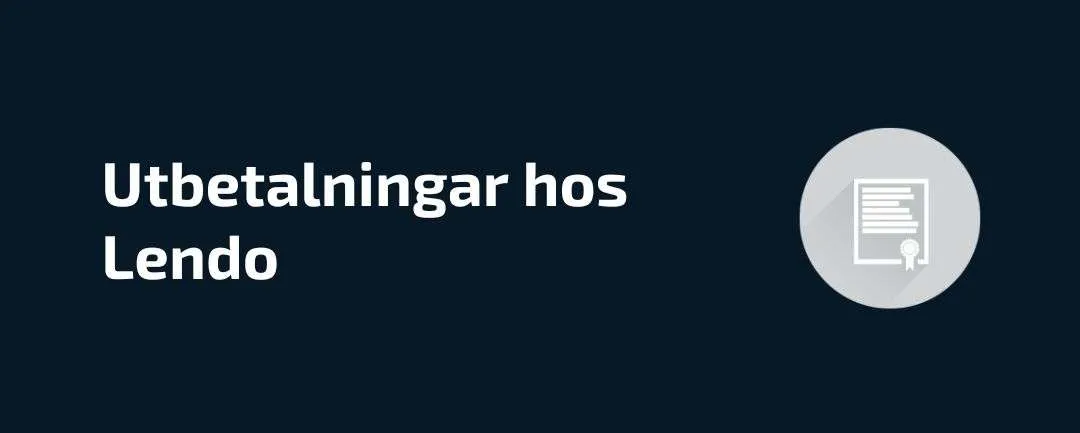 Utbetalningar hos Lendo